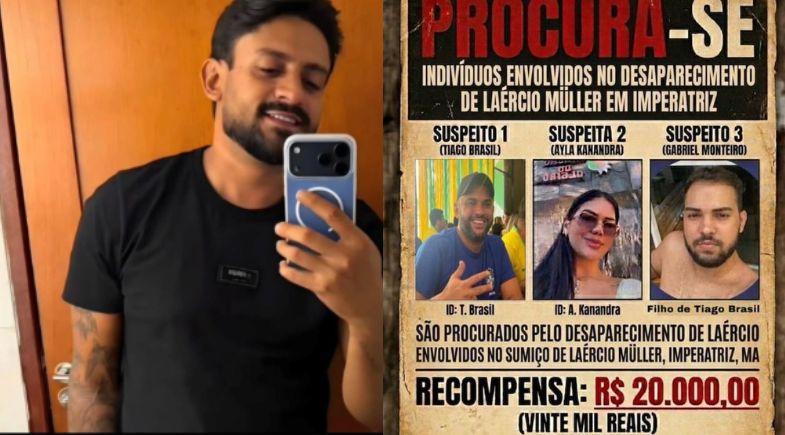 Justiça decreta prisão de três suspeitos por desaparecimento de jovem empresário em Imperatriz