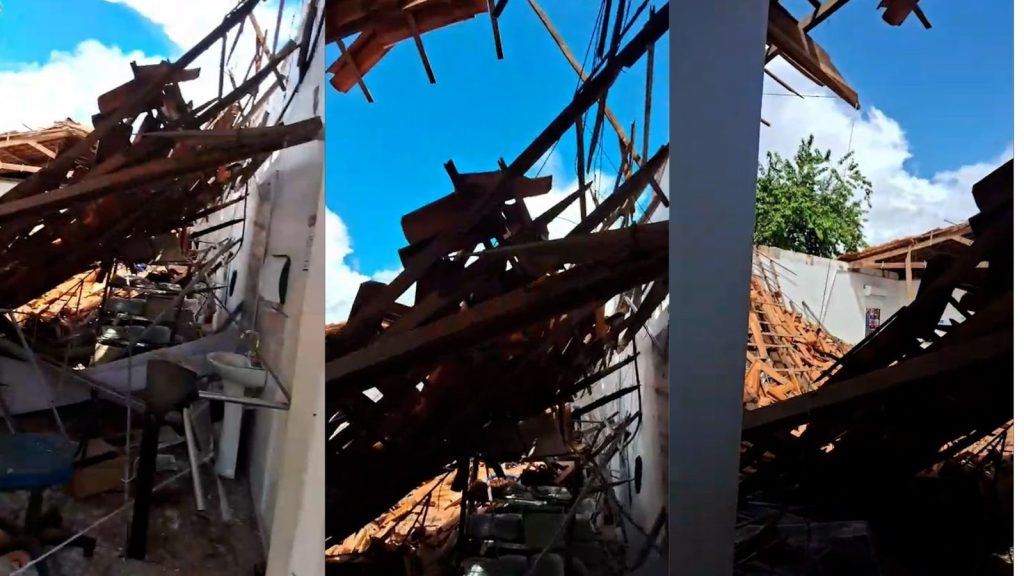 Teto de Restaurante Popular desaba em Buriti Bravo e deixa duas funcionárias feridas