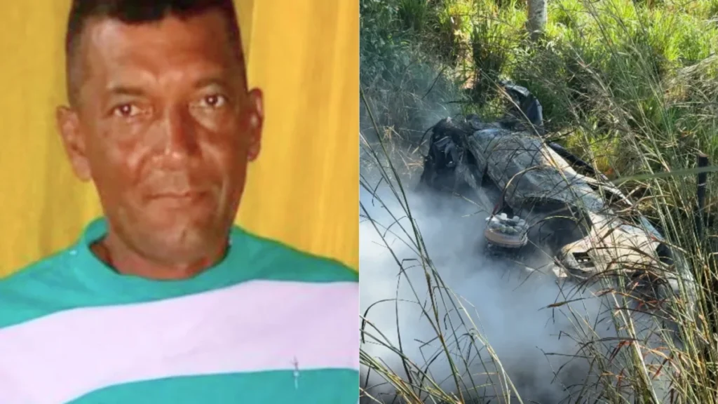 Colisão frontal na BR-316 deixa um motociclista morto e SW4 destruída pelo fogo em Bacabal