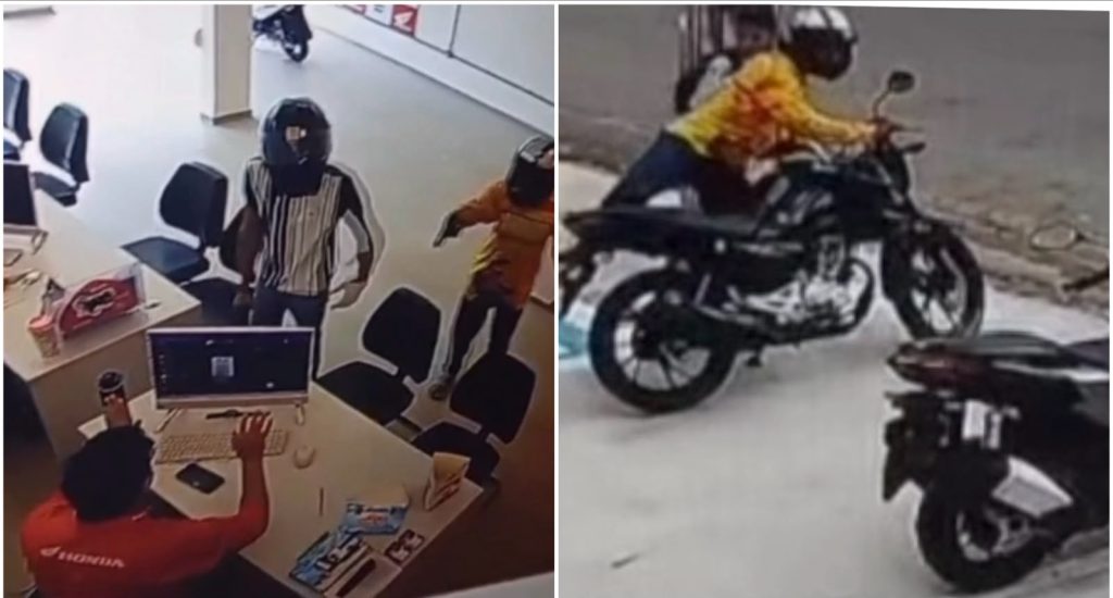 VÍDEO: Criminosos desafiam as forças de segurança do Estado e roubam motos em concessionária da Mearim Motos em São Luís