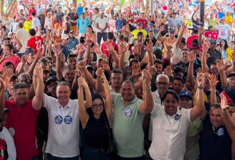 Erlanio mostra força política durante agenda em Buriti