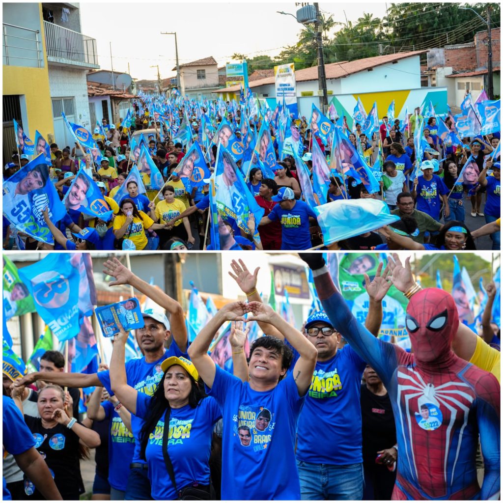 Júnior Vieira arrasta multidão em comunidade onde viveu e protagoniza caminhada marcada por emoção