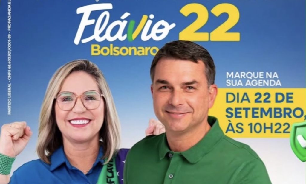 Flávia Berthier articula visita de Flávio Bolsonaro a São Luís no dia 22 de setembro