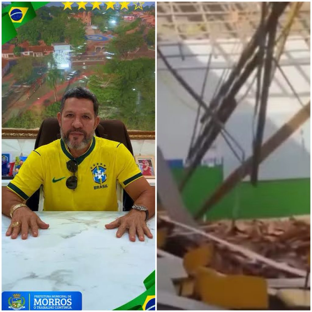 VÍDEO: Teto de escola desaba menos de 10 dias após reforma feita pela gestão de Paraíba em Morros